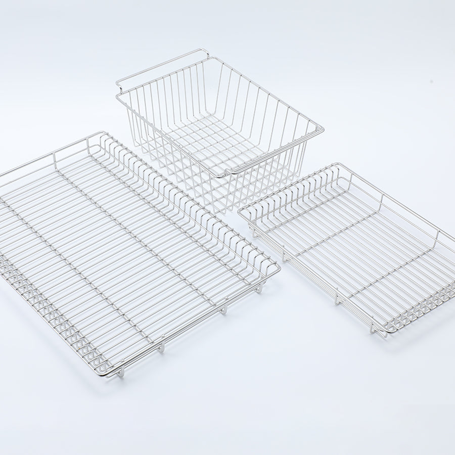 1-Unit Stainless Steel Shallow Mesh Box