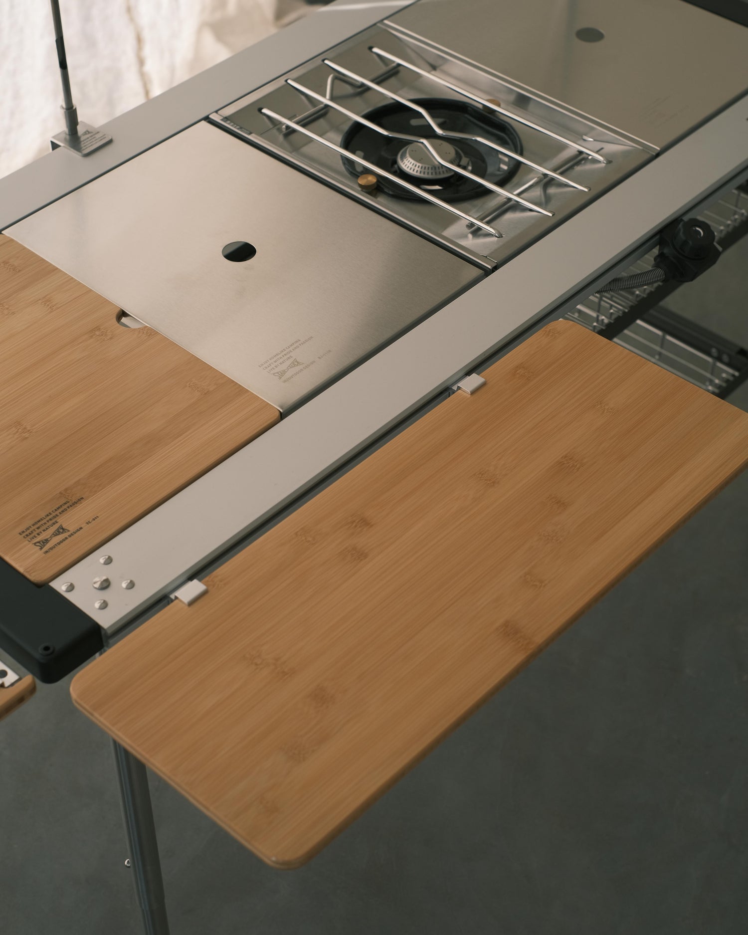 Large Bamboo Sliding Table (550MM)