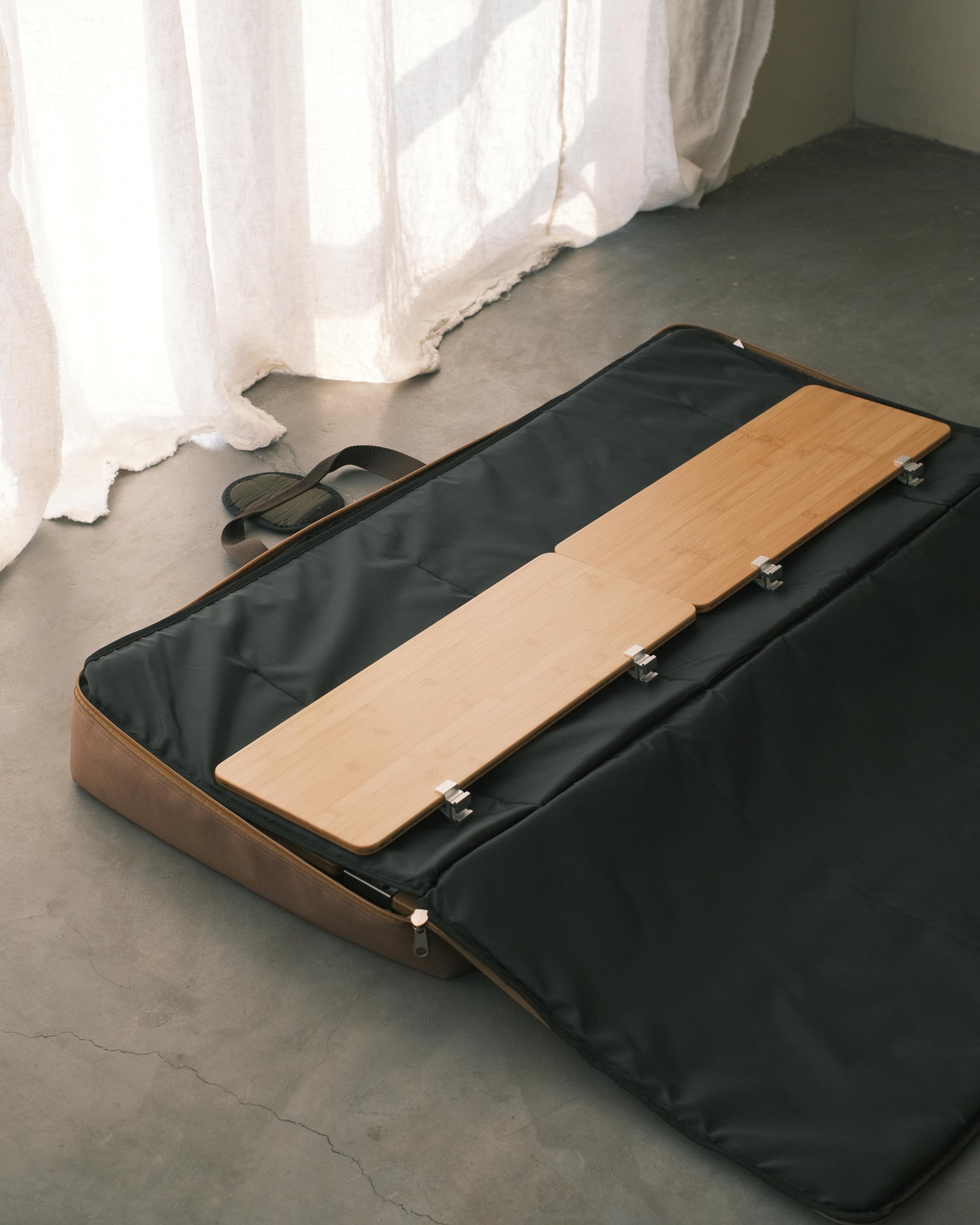 Large Bamboo Sliding Table (550MM)