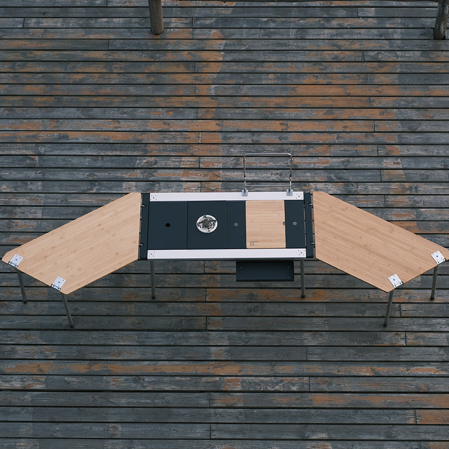 Right Trapezoid Bamboo Table (1 Piece)