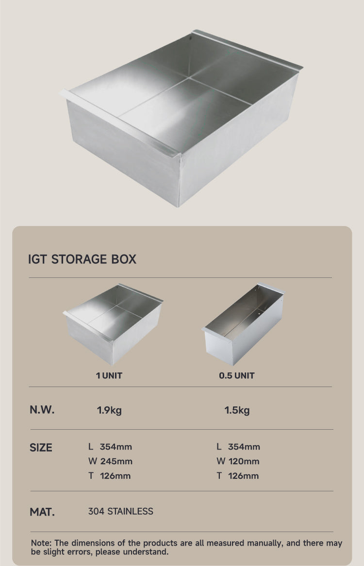 1UNIT STAINLESS BOX