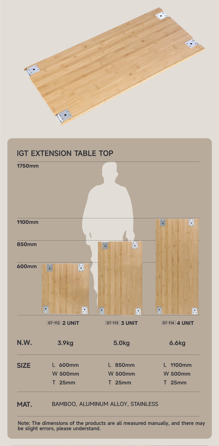 4UNITS BAMBOO TABLE