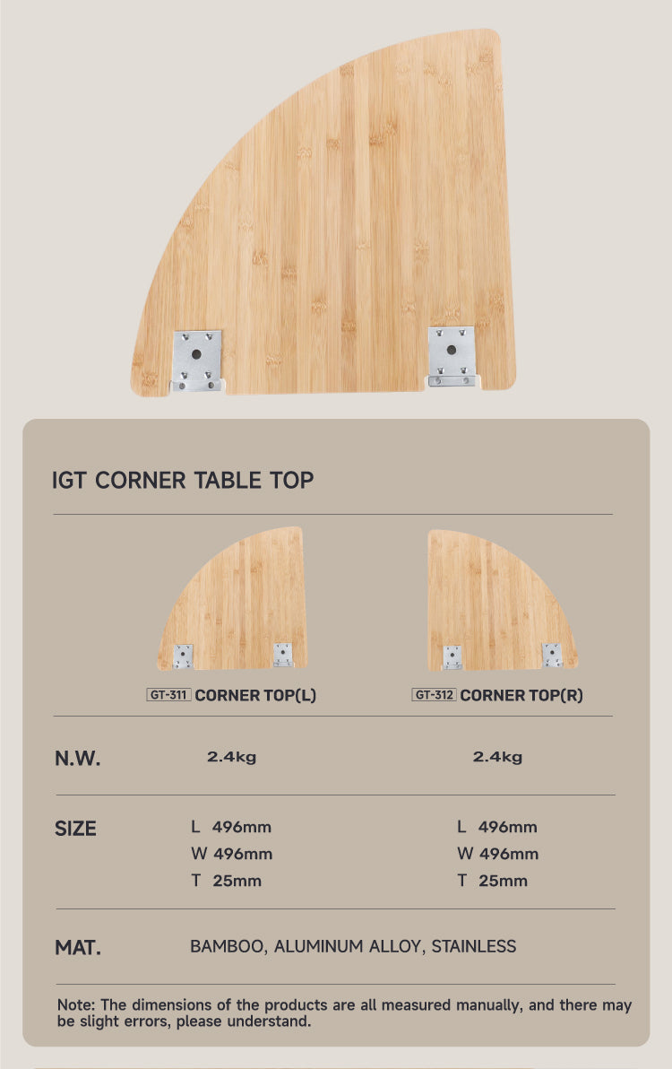 1 PIECE RIGHT BAMBOO CORNER EXTENSION