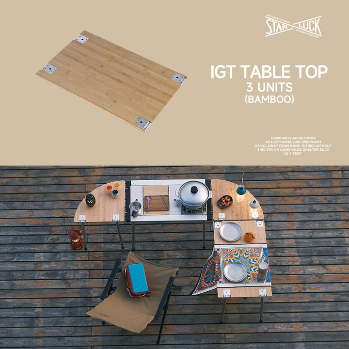 3UNITS BAMBOO TABLE