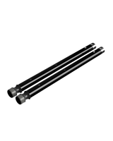 Black Aluminum Short Adjustable IGT Legs 400/550/660MM (Pair)