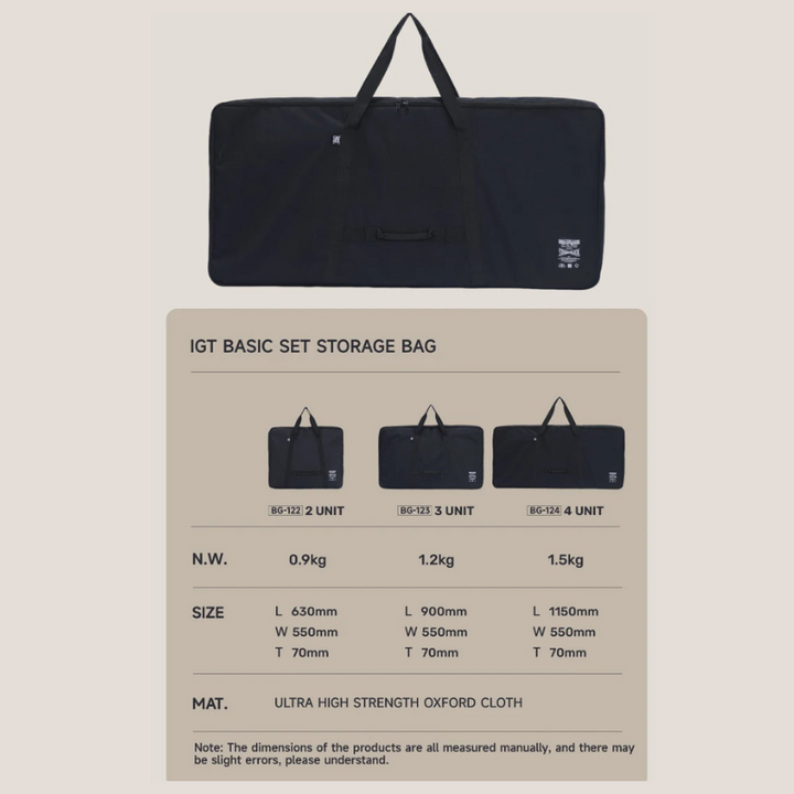 3UNITS STORAGE BAG BLACK