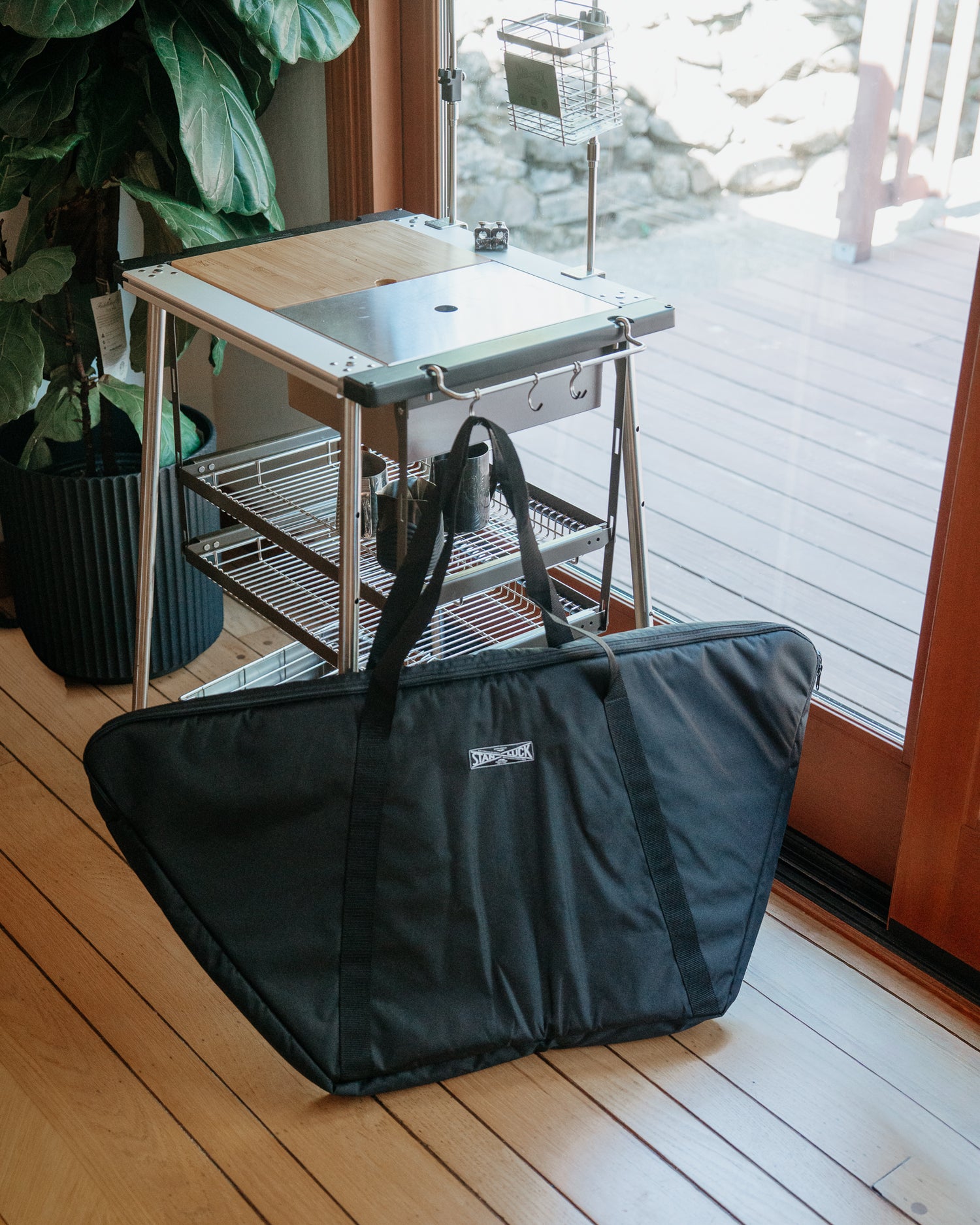 Trapezoid Bamboo Table Storage Bag