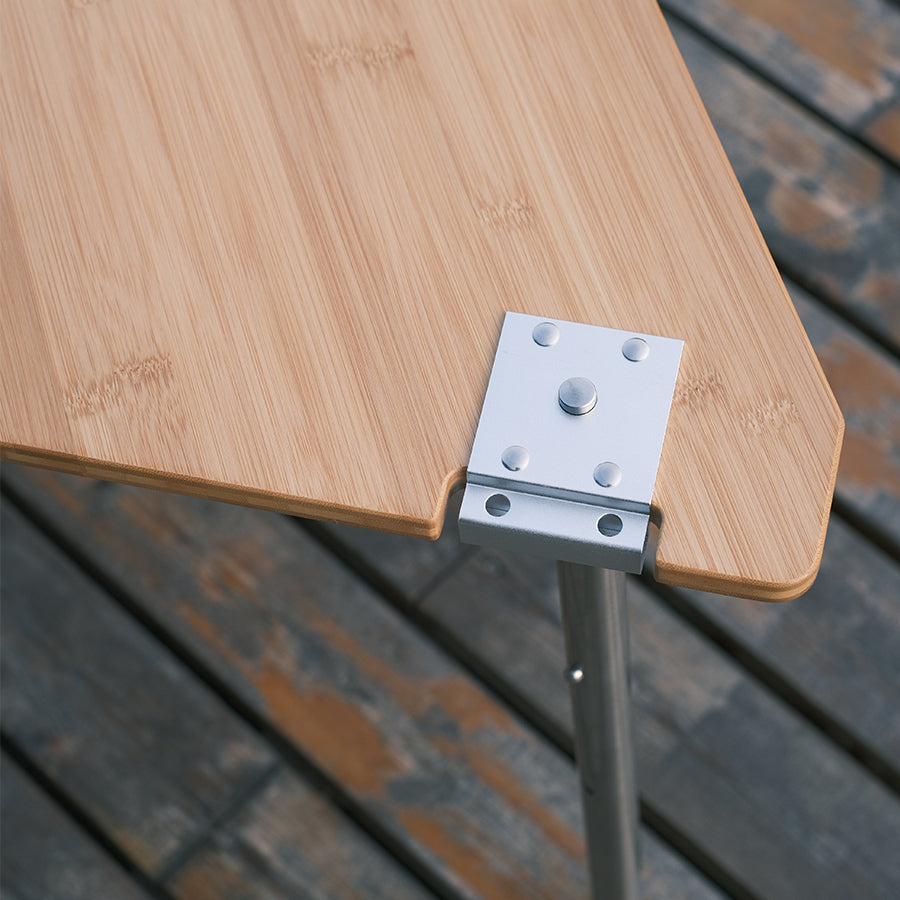 Left Trapezoid Bamboo Table (1 Piece)