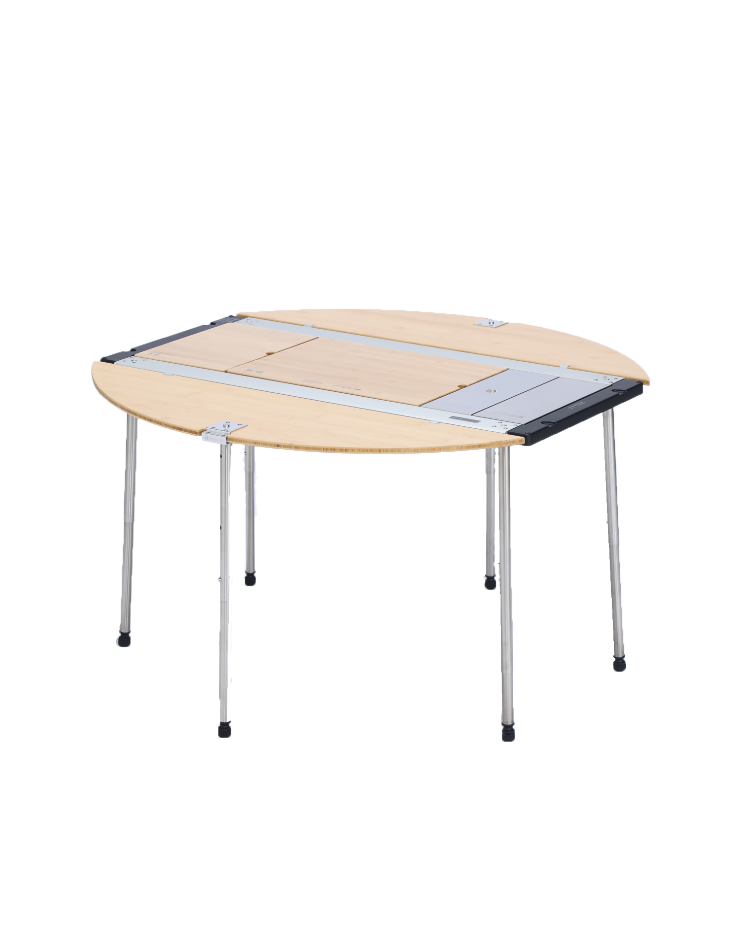 4-Unit Semi-Circle Bamboo Sliding Table w/Bag (2 Pieces) – Stanluck, Inc.